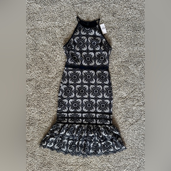 NWT Banana Republic Lace Tiered Midi Dress - Picture 4 of 8